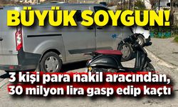 Banka aracına silahlı soygun; 30 milyon lira ile kayıplara karıştılar