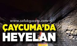 Çaycuma’da heyelan paniği