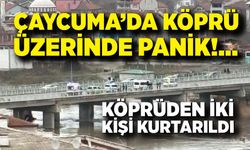 Çaycuma’da Tehlike Alarmı: Köprüden İki Kişi Kurtarıldı