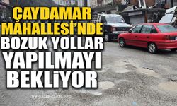 Çaydamar Mahallesi’nde bozuk yollar yapılmayı bekliyor