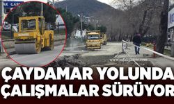 Çaydamar yolunda çalışmalar 5’inci gününde