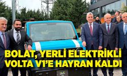 Bakan Bolat, Düzce’de üretilen yerli elektrikli Volta V1’e hayran kaldı