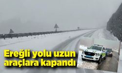 Kdz.Ereğli yolu uzun araçlara kapandı