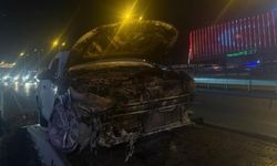 E5 Esenyurt’ta Seyir Halindeki Araç Alev Aldı