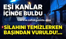 Eşi kanlar içinde buldu; Durumu ciddiyetini koruyor