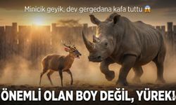 13 Kiloluk Geyik 1.7 Tonluk Gergedana Kafa Tuttu