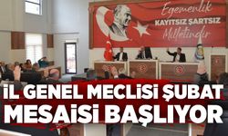 İl Genel Meclisi Şubat ayı mesaisi başlıyor