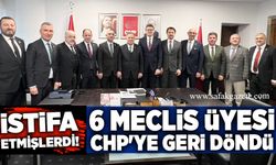 İstifa etmişlerdi! 6 Meclis üyesi CHP'ye geri döndü