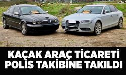 Milyonluk kaçak otomobil vurgunu polis takibine takıldı