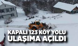 Karabük’te Kardan Kapanan 123 Köy Yolu Ulaşıma Açıldı