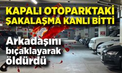 Kapalı otoparktaki şakalaşma kanlı bitti: Arkadaşını bıçaklayarak öldürdü