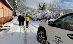 Karabük’te kar engeli aşıldı: Ambulans ve sağlık hizmetleri köylere ulaştı