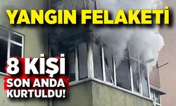 5 Katlı Apartmanda Yangın Paniği: 8 Kişi Kurtarıldı