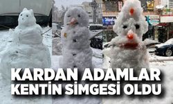 Kar Sevinci: Kardan Adamlar Sokakları Süsledi