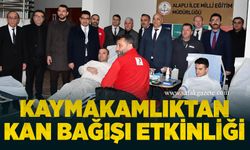 Kaymakamlıktan kan bağışı etkinliği