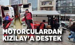 Motorculardan Kızılay'a destek
