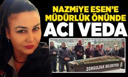 Nazmiye Esen İçin müdürlük önünde tören düzenlendi