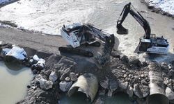 Nuhlar Köyü’nde Geçici Köprü Çalışmaları Hızla İlerliyor