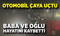 Feci kaza: Otomobil çaya uçtu, baba ve oğlu hayatını kaybetti