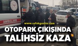 Otopark Çıkışında Talihsiz Kaza; Beton Zemine Düştü, Hastaneye Kaldırıldı