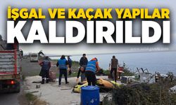 Plajlar bölgesinde işgal ve kaçak yapılar kaldırıldı