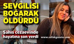 Sevgilisini boğarak öldüren şahıs cezaevinde hayatına son verdi