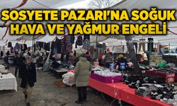 Sosyete Pazarı'na soğuk hava ve yağmur engeli