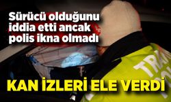 Sürücü olduğunu iddia etti ancak polis ikna olmadı