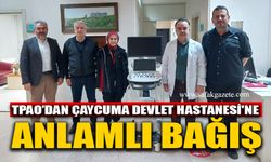TPAO’dan Çaycuma Devlet Hastanesi'ne anlamlı bağış