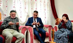 Vali Çağatay'ın ilk ziyareti şehidin baba evi oldu