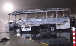 Yolcu Otobüsü Alev Topuna Döndü