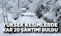 Yüksek Kesimler Beyaza Büründü: Kar 20 Santimi Aştı