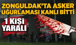 Zonguldak'ta asker uğurlaması kanlı bitti: 1 yaralı