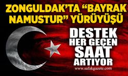 Zonguldak’ta “Bayrak Namustur” Yürüyüşü: Destek Her Geçen Saat Artıyor