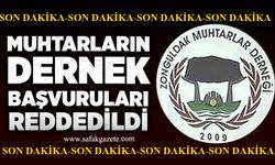 Zonguldak’ta muhtarların dernek başvuruları reddedildi