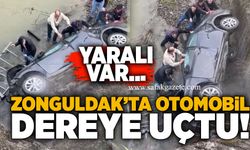 Zonguldak’ta otomobil dereye uçtu! Yaralı var...