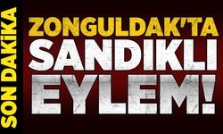 Zonguldak’ta sandıklı eylem!