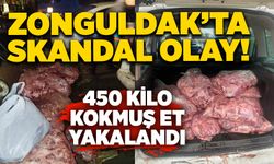 Zonguldak’ta skandal! 450 kilo kokmuş et yakalandı