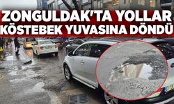Zonguldak'ta yollar köstebek yuvasına döndü