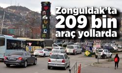 Zonguldak’ta 209 bin araç yollarda