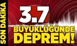 AFAD duyurdu: 3.7 büyüklüğünde deprem