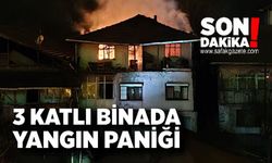 3 Katlı Binada Yangın Paniği
