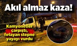 Akıl almaz kaza! Savrulan stepne kadını ağır yaraladı