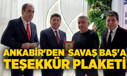 ANKABİR'den Savaş Baş'a teşekkür plaketi