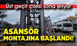 Zonguldak’ta üst geçitlere asansör montajı başladı