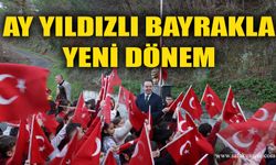 Zonguldak’ta ay yıldızlı bayrakla yeni dönem