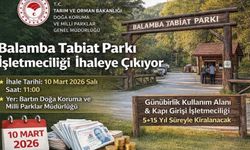 Balamba Tabiat Parkı’nın işletmeciliği ihaleye çıkıyor