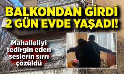Balkondan girdiği metruk evde 2 gün saklandı