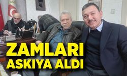 Zamları askıya aldı