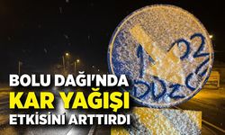 Bolu Dağı’nda Kar Etkisini Artırdı